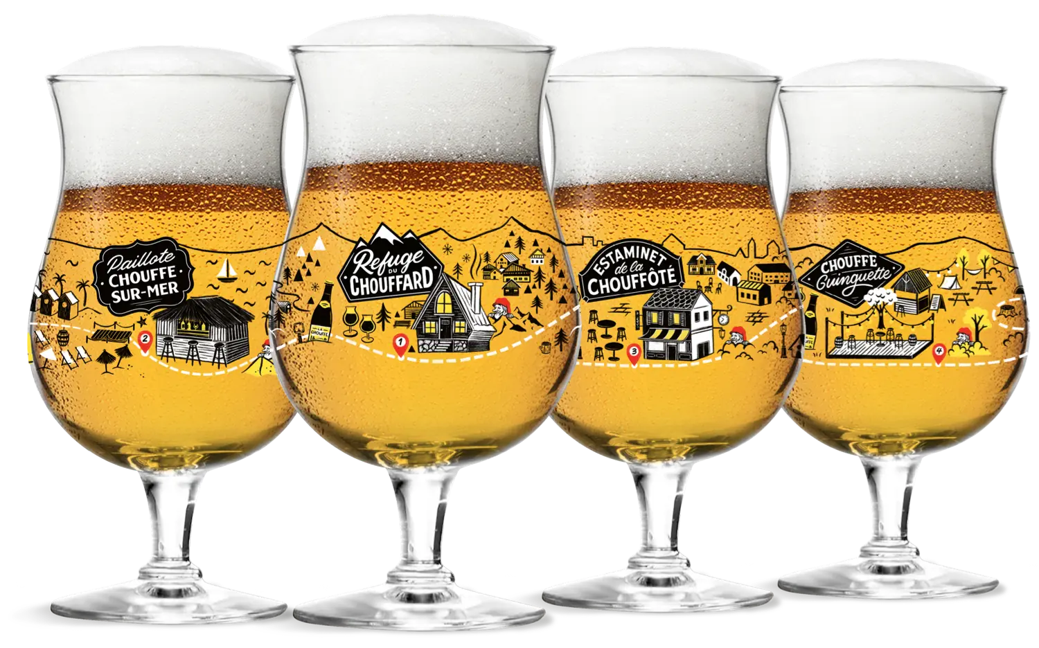 Chouffe glass collection