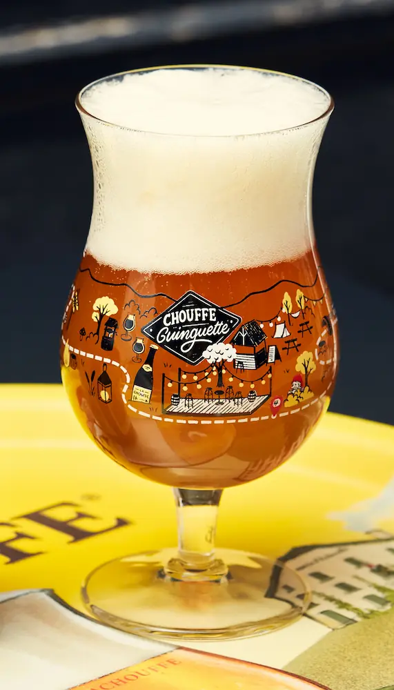 Glass design Chouffe Guinguette